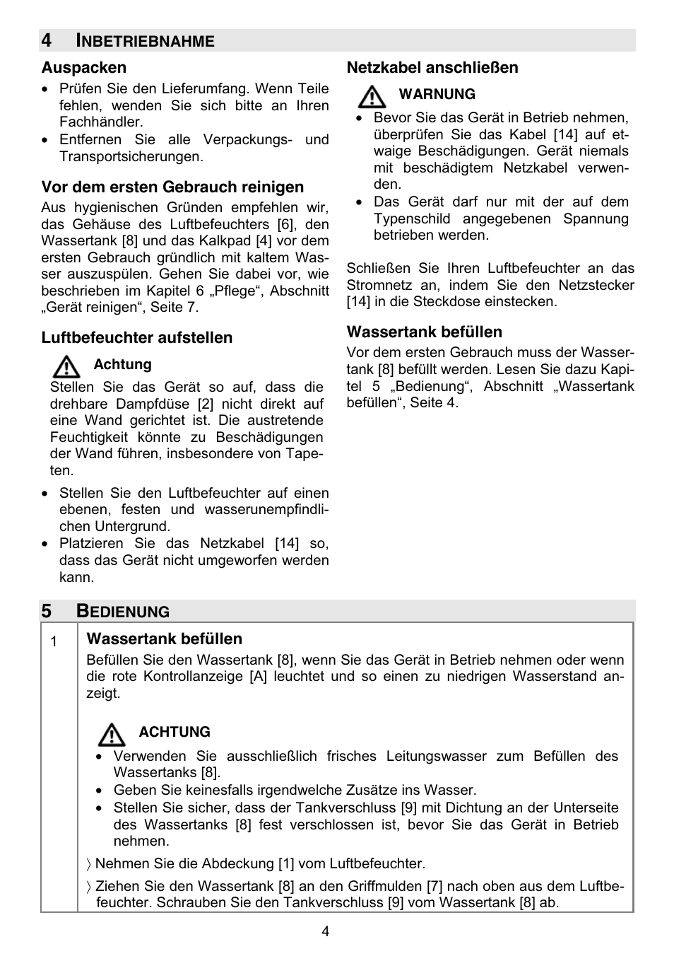 Beurer LB 50 User Manual | Page 6 / 84