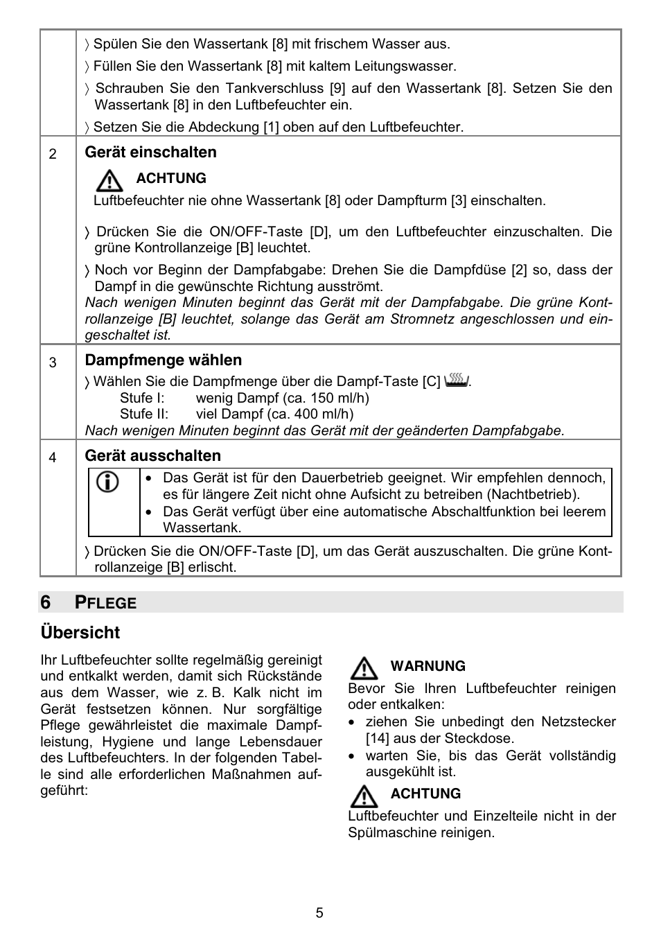 Übersicht | Beurer LB 50 User Manual | Page 7 / 84