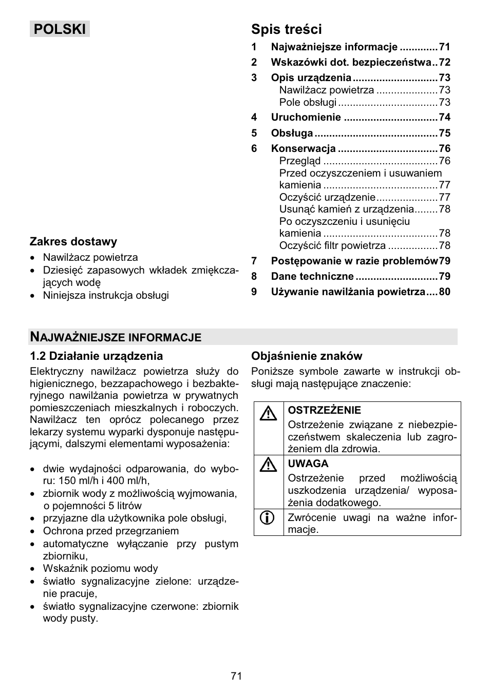 Polski 6slvwuhğfl | Beurer LB 50 User Manual | Page 73 / 84