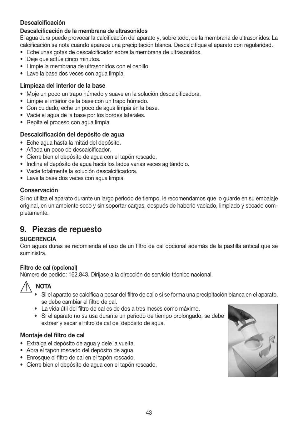 Piezas de repuesto | Beurer LB 88 User Manual | Page 43 / 88