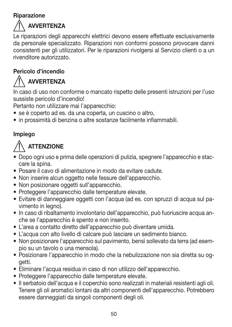 Beurer LA 30 User Manual | Page 50 / 92