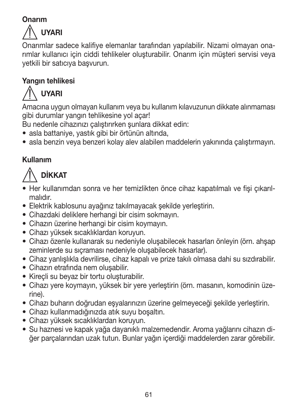 Beurer LA 30 User Manual | Page 61 / 92