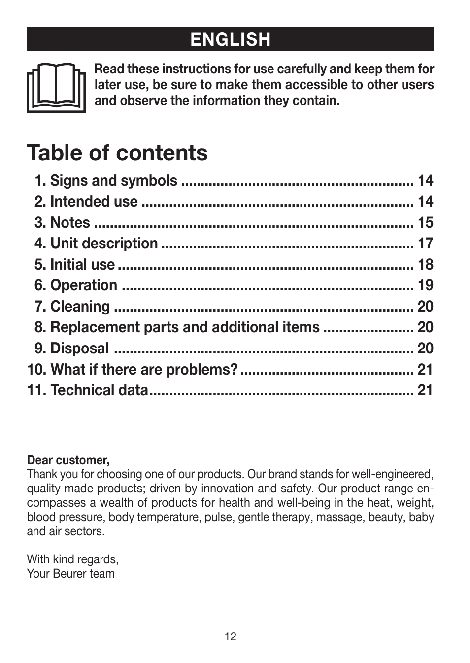 Beurer LA 50 User Manual | Page 12 / 84