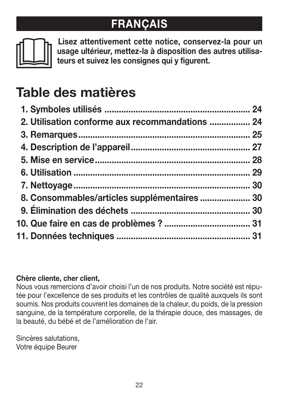 Beurer LA 50 User Manual | Page 22 / 84