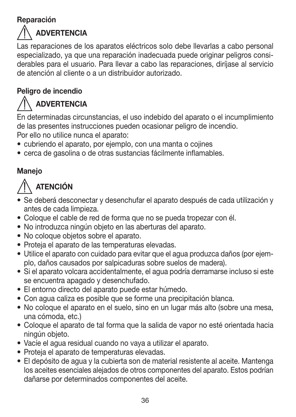 Beurer LA 50 User Manual | Page 36 / 84