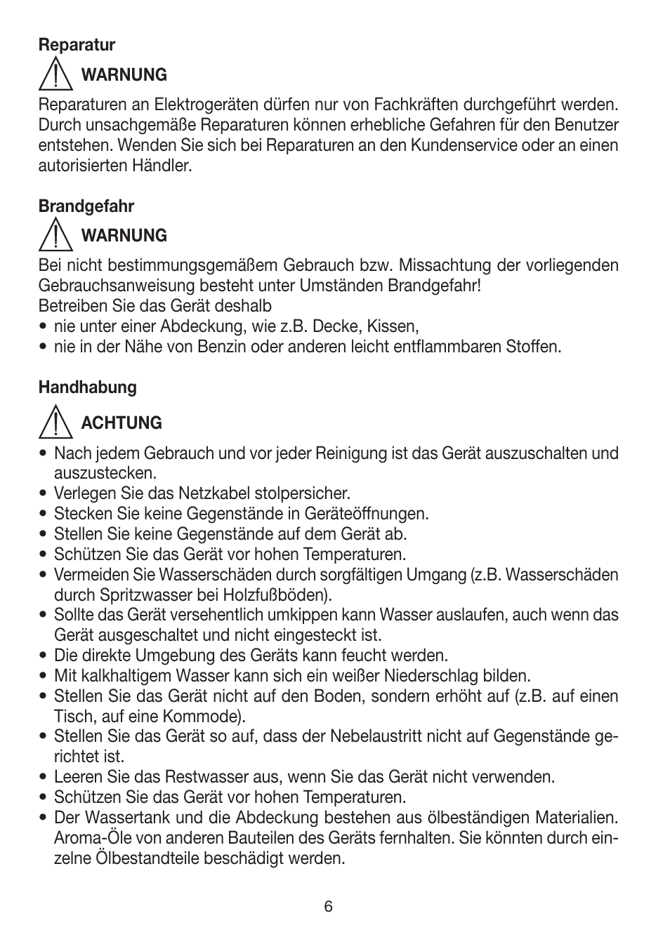 Beurer LA 50 User Manual | Page 6 / 84