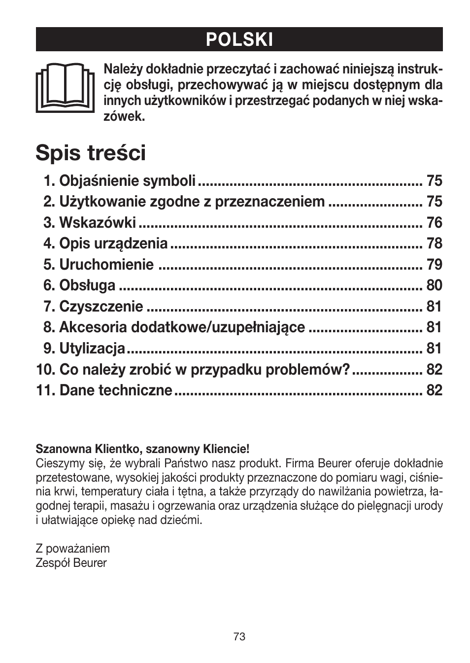 Beurer LA 50 User Manual | Page 73 / 84
