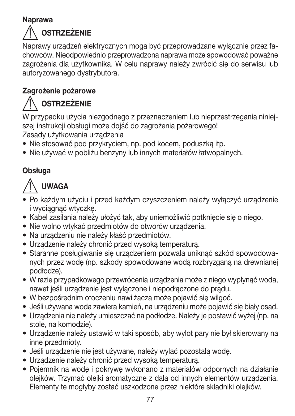 Beurer LA 50 User Manual | Page 77 / 84