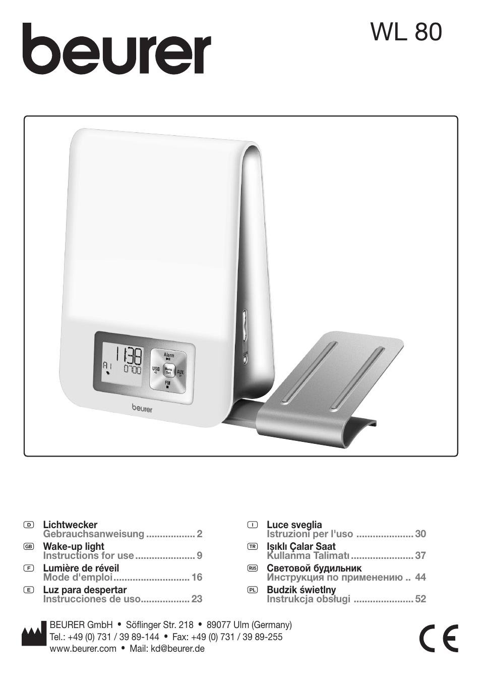 Beurer WL 80 User Manual | 60 pages
