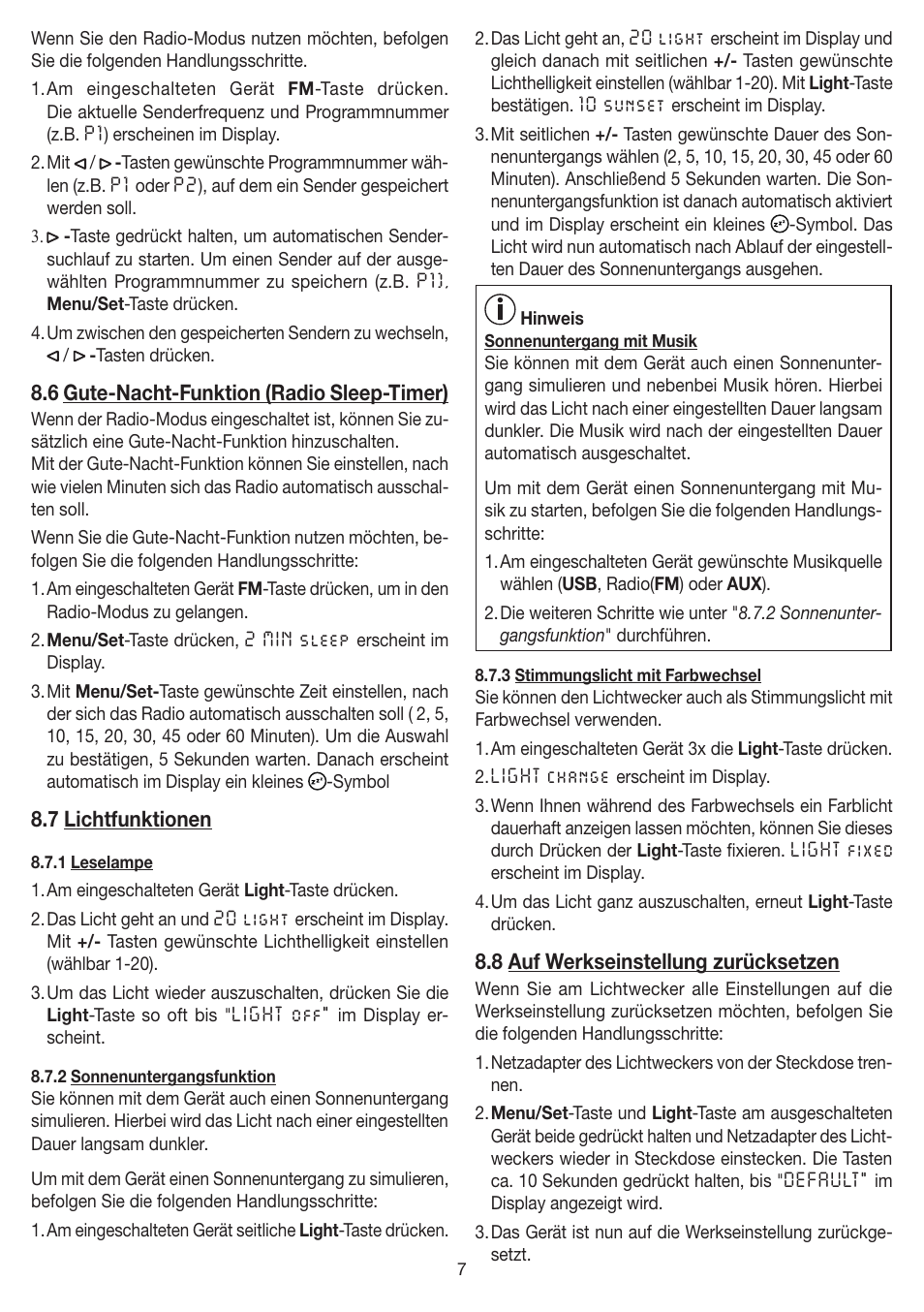 Beurer WL 80 User Manual | Page 7 / 60