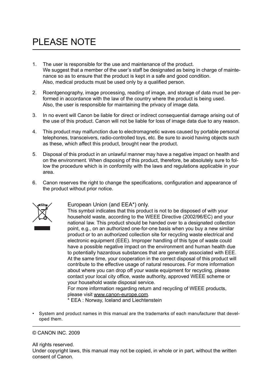 Canon CXDI-55G User Manual | Page 2 / 36