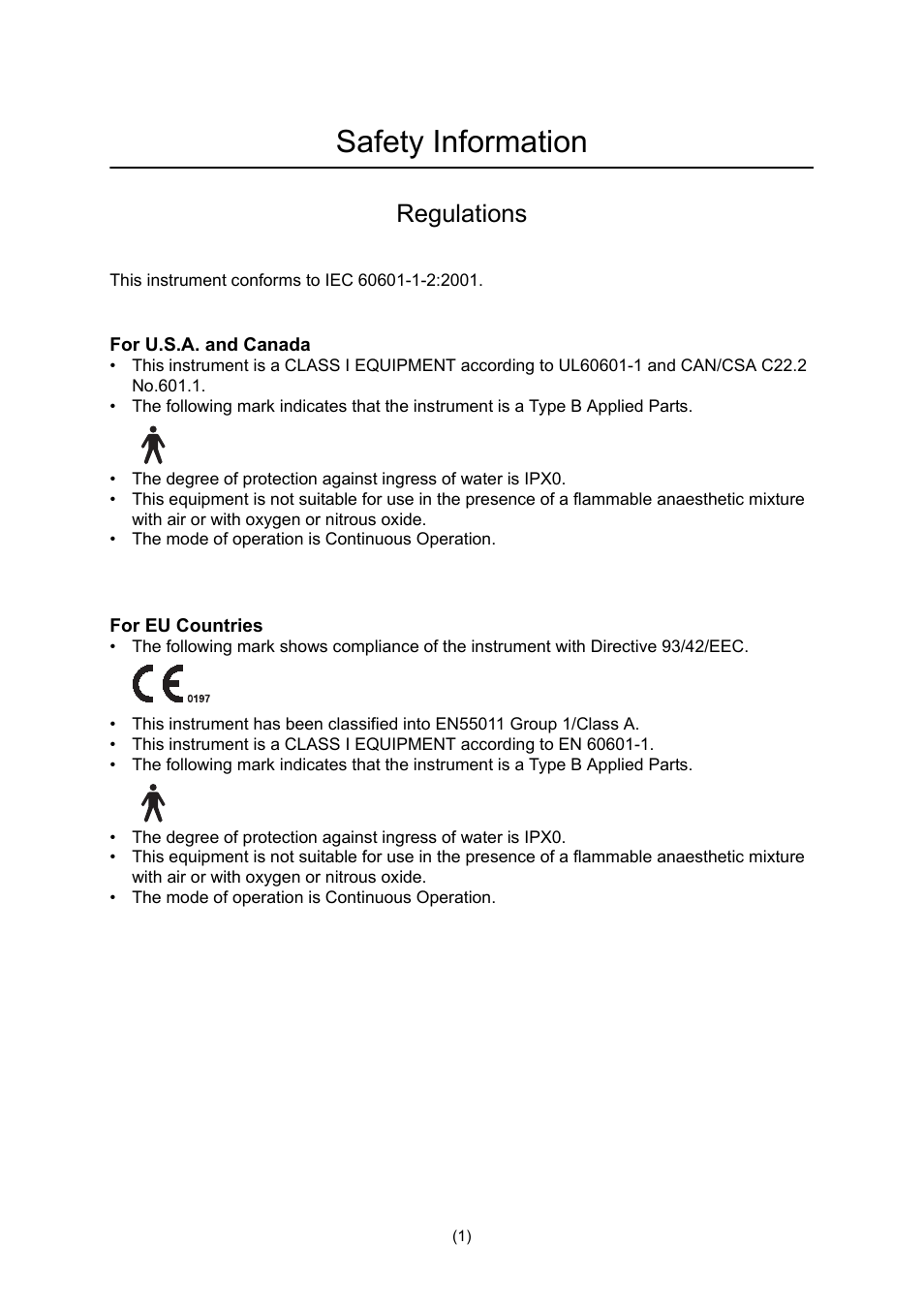 Safety information, Regulations | Canon CXDI-55G User Manual | Page 3 / 36