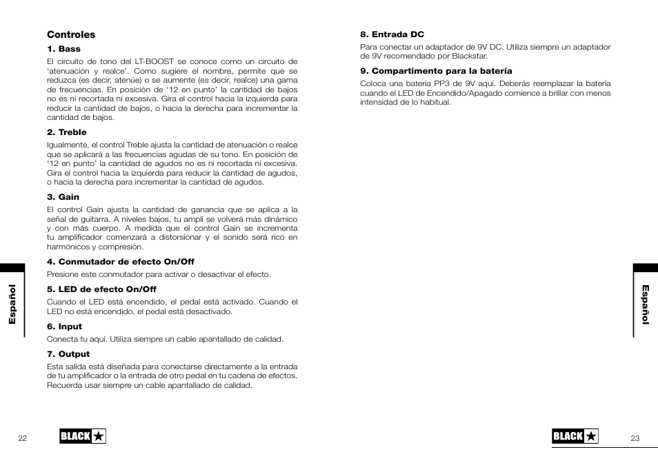 Blackstar LT-BOOST User Manual | Page 12 / 16