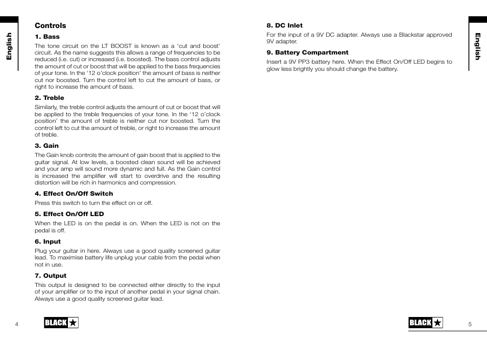 Blackstar LT-BOOST User Manual | Page 3 / 16