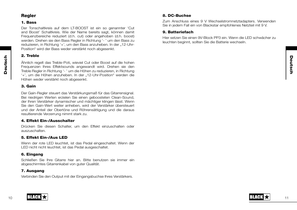 Blackstar LT-BOOST User Manual | Page 6 / 16