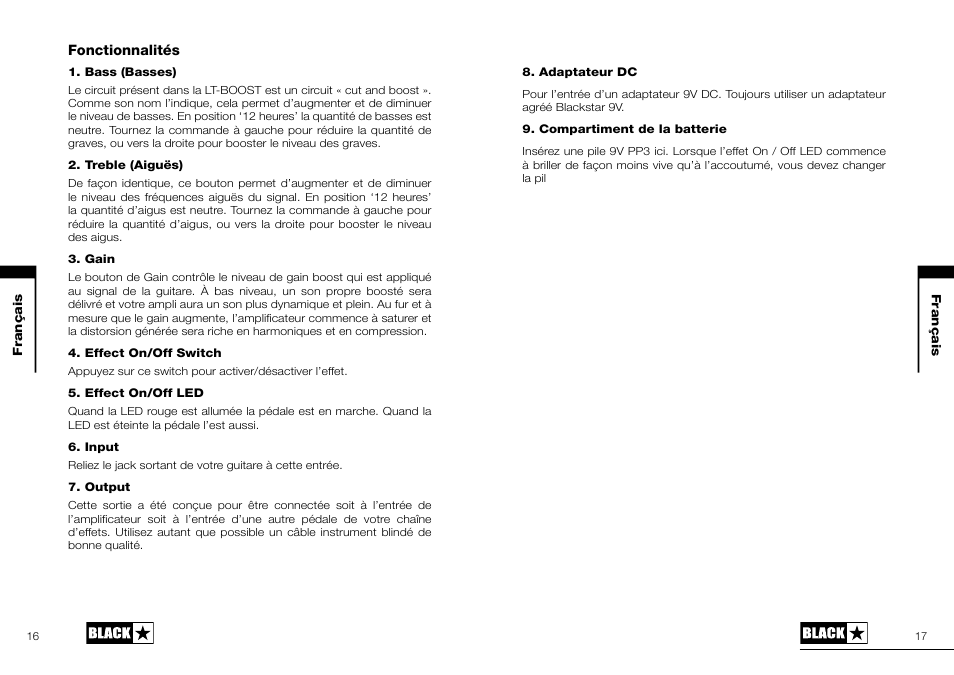 Blackstar LT-BOOST User Manual | Page 9 / 16