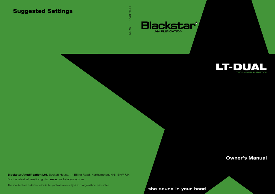 Blackstar LT-DUAL User Manual | 16 pages