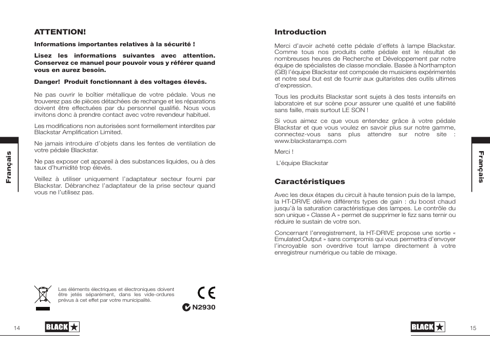Blackstar HT-DRIVE User Manual | Page 8 / 17