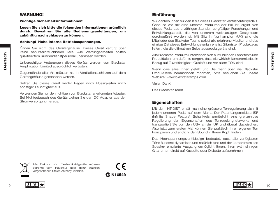 Blackstar HT-DIST User Manual | Page 5 / 17