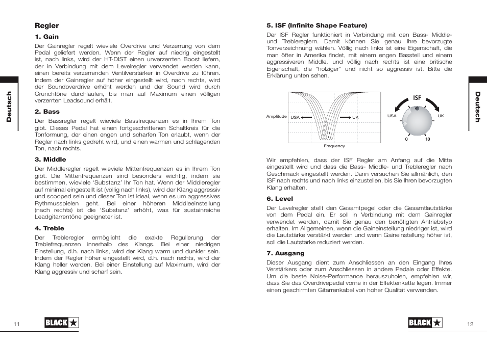 Regler | Blackstar HT-DIST User Manual | Page 6 / 17
