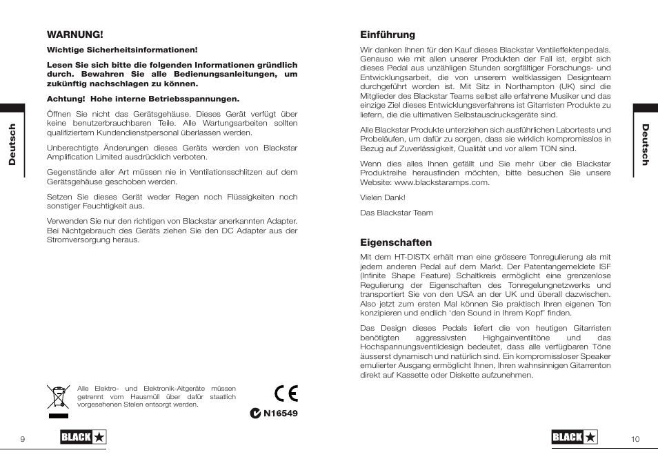 Blackstar HT-DISTX User Manual | Page 5 / 17