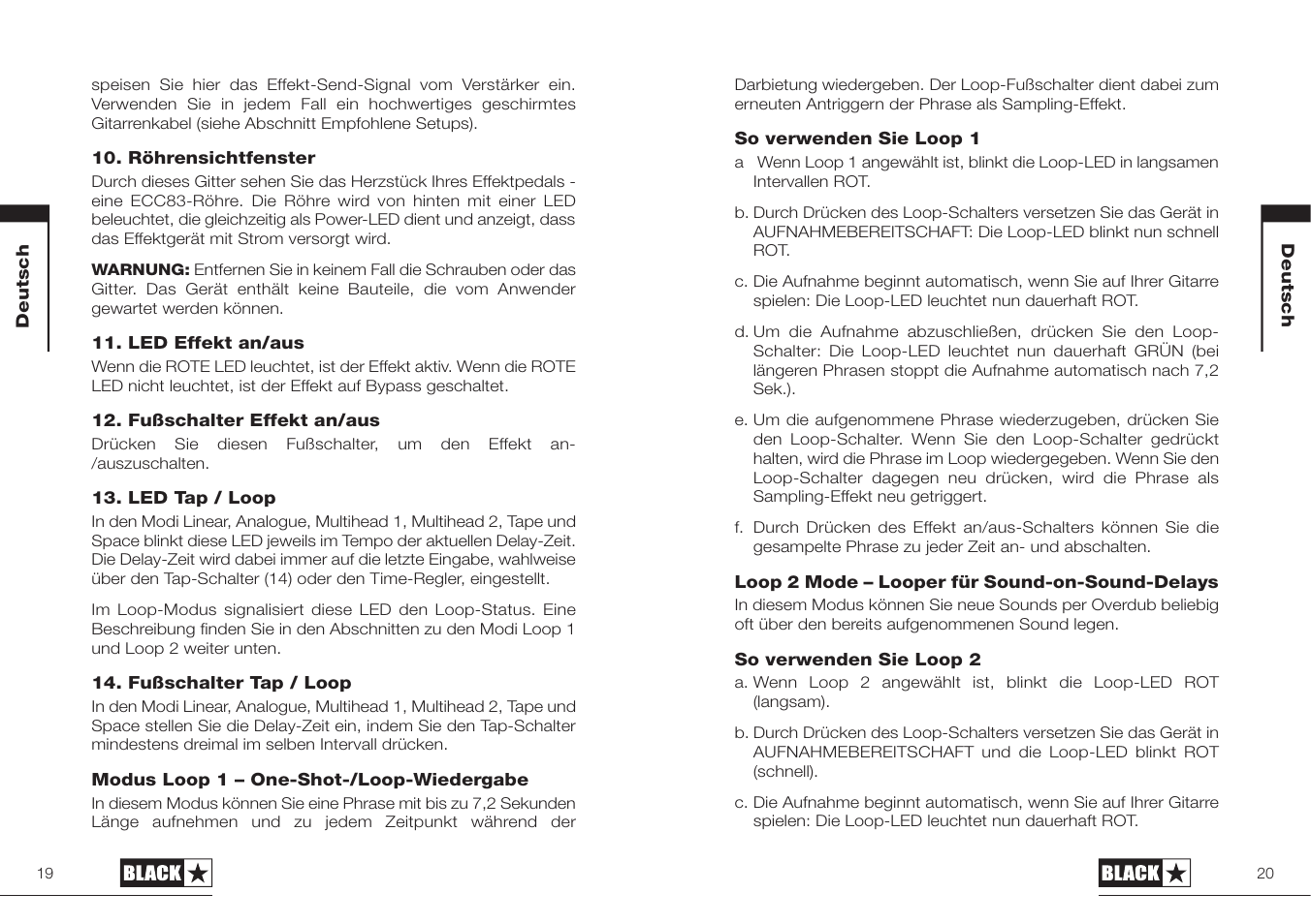 Blackstar HT-DELAY User Manual | Page 10 / 27