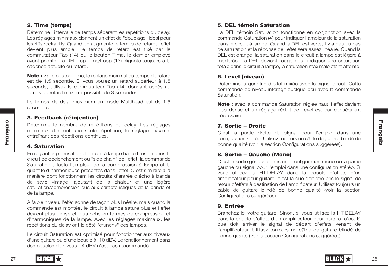 Blackstar HT-DELAY User Manual | Page 14 / 27