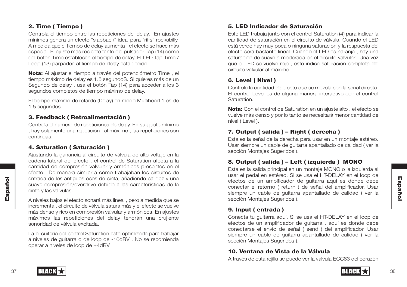 Blackstar HT-DELAY User Manual | Page 19 / 27