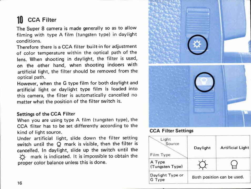 Preparations before filming | Canon 514XL User Manual | Page 16 / 48