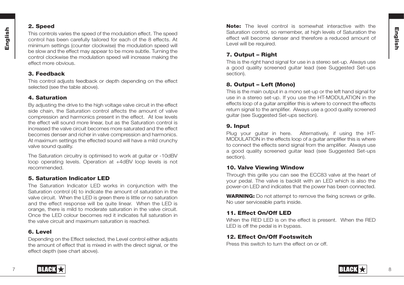 Blackstar HT-MODULATION User Manual | Page 4 / 23