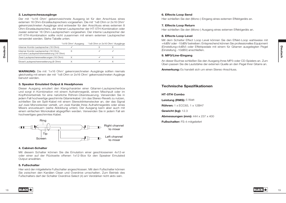 Blackstar HT-5TH User Manual | Page 10 / 25