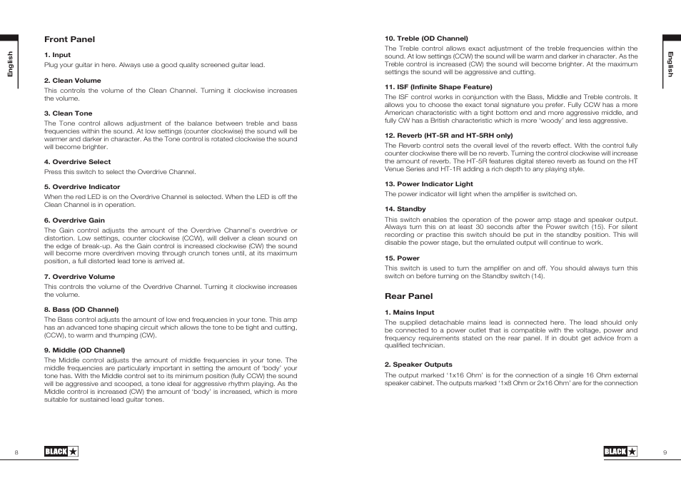 Blackstar HT-5TH User Manual | Page 5 / 25