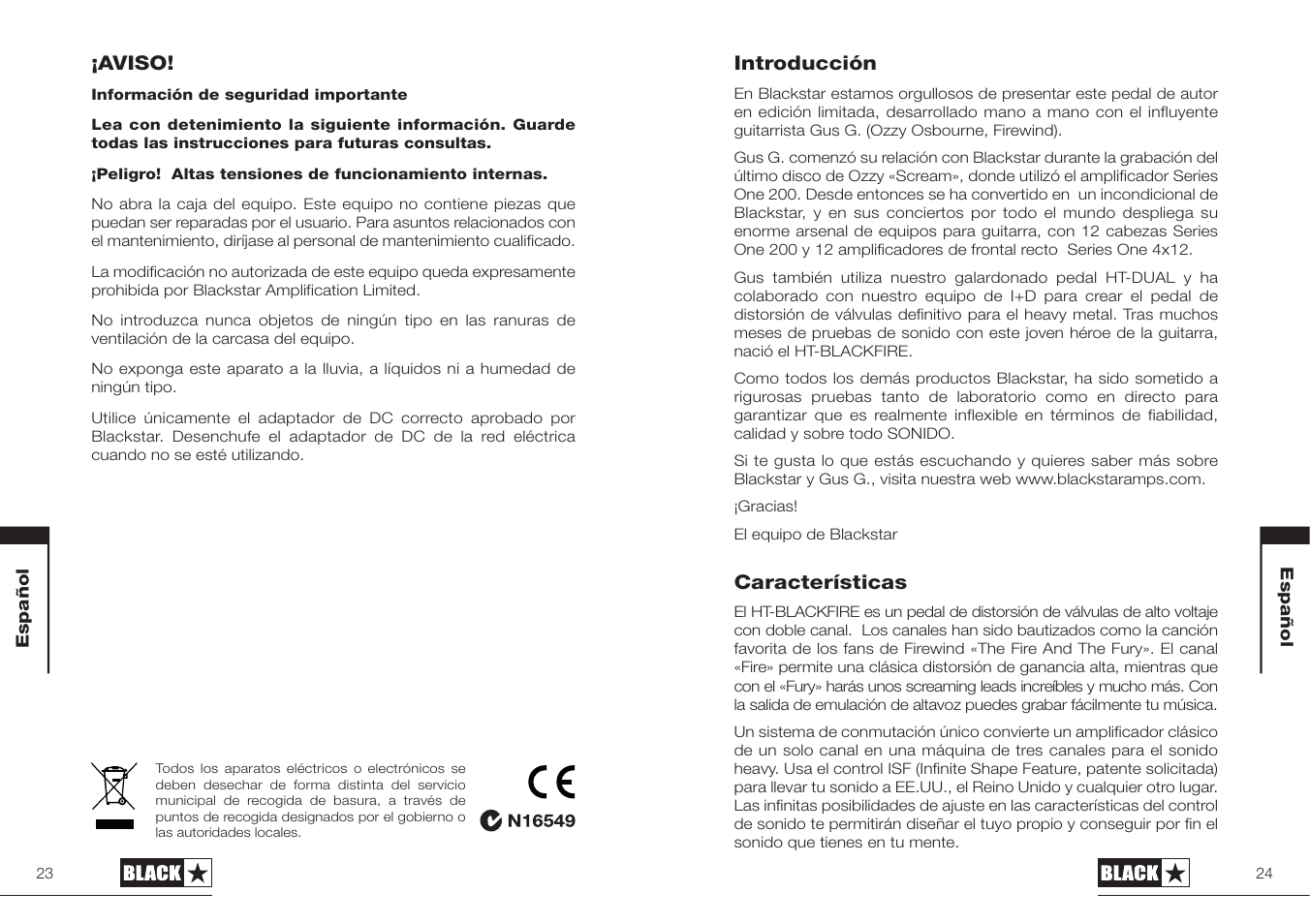 Blackstar HT-BLACKFIRE User Manual | Page 12 / 19