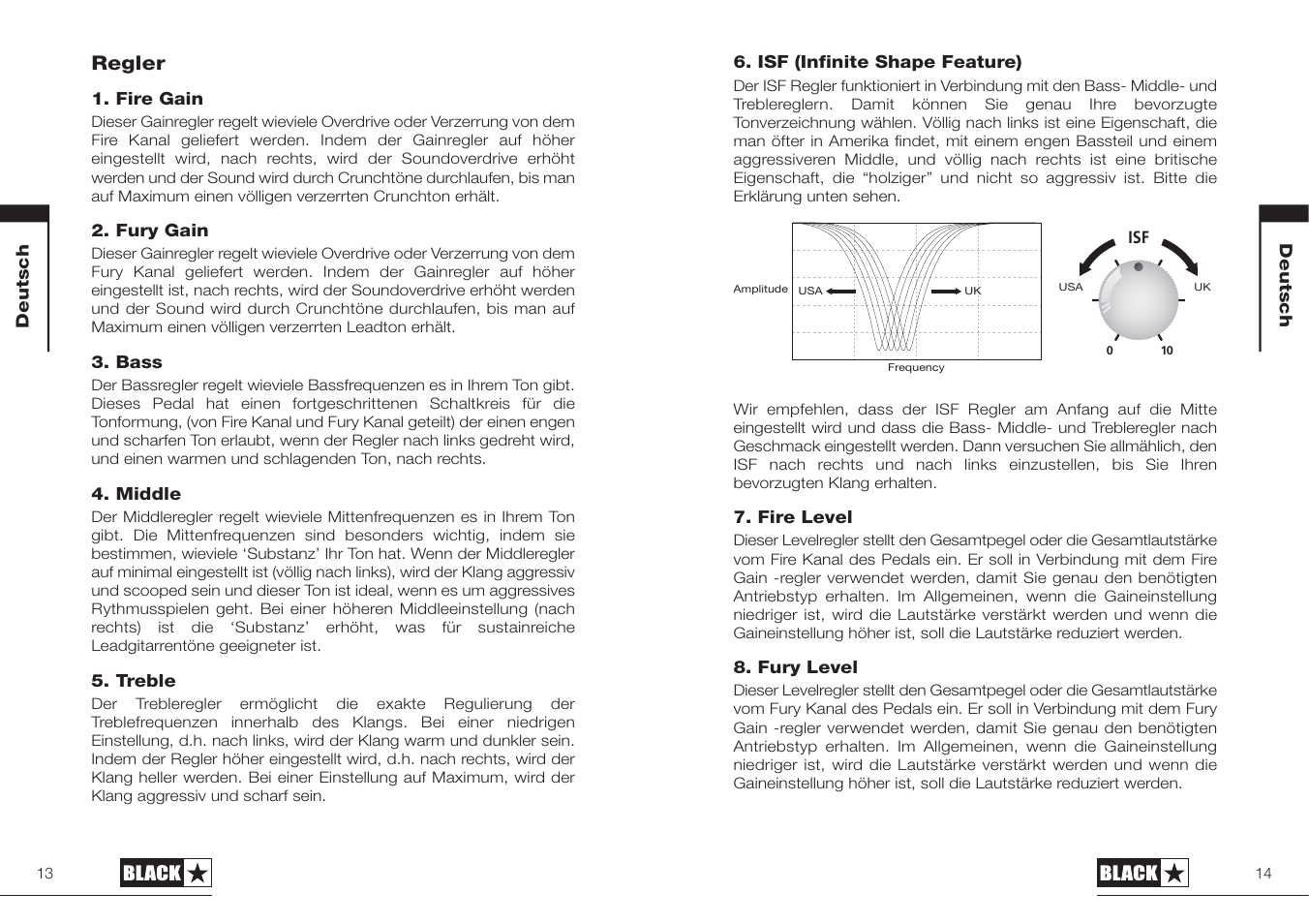 Regler | Blackstar HT-BLACKFIRE User Manual | Page 7 / 19