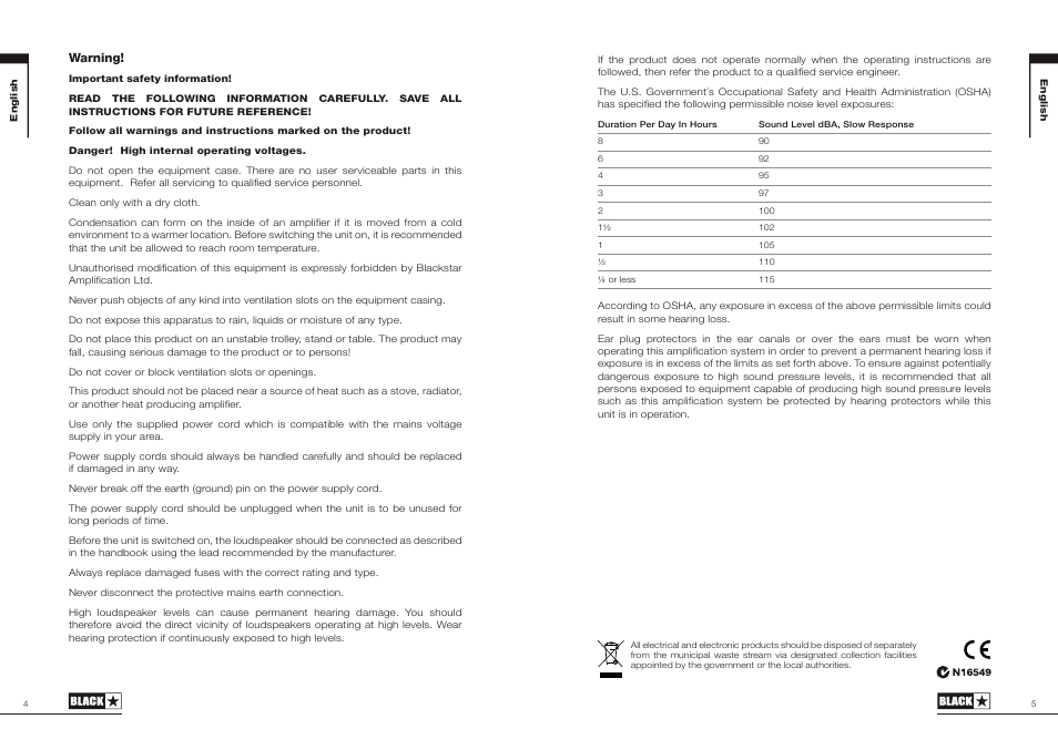 Blackstar HT-1 Combo User Manual | Page 3 / 21