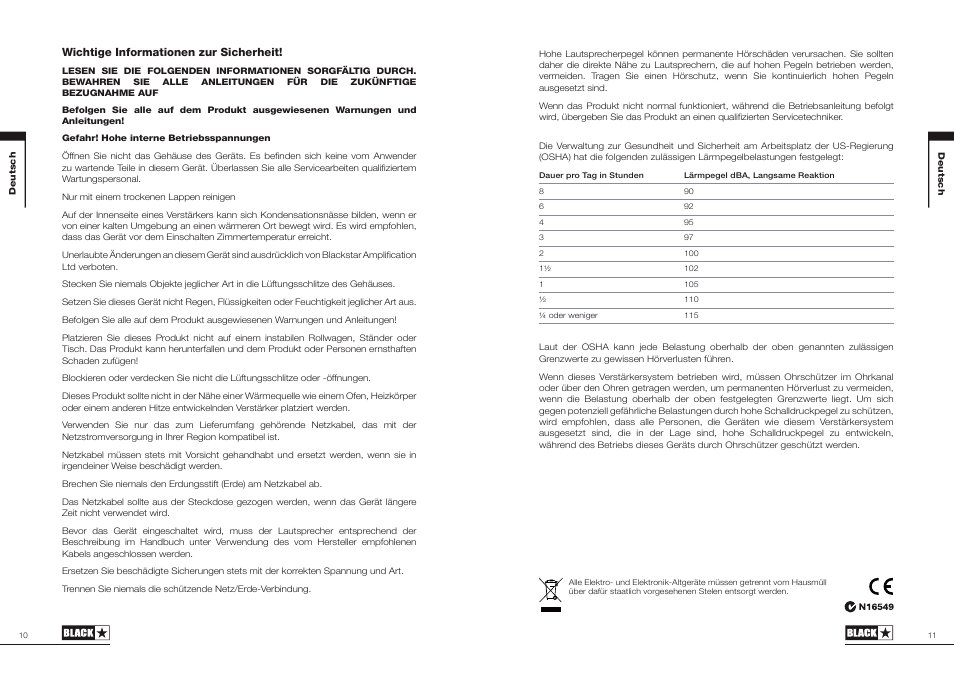 Blackstar HT-1 Combo User Manual | Page 6 / 21