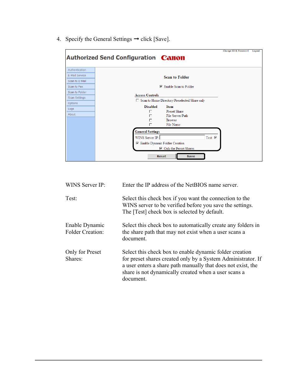 Canon Authorized Sen for ImageRUNNER Machines Version 4.1 User Manual | Page 102 / 176