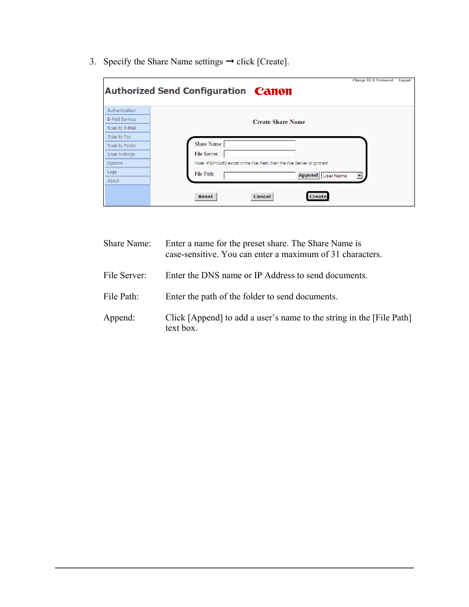 Canon Authorized Sen for ImageRUNNER Machines Version 4.1 User Manual | Page 105 / 176