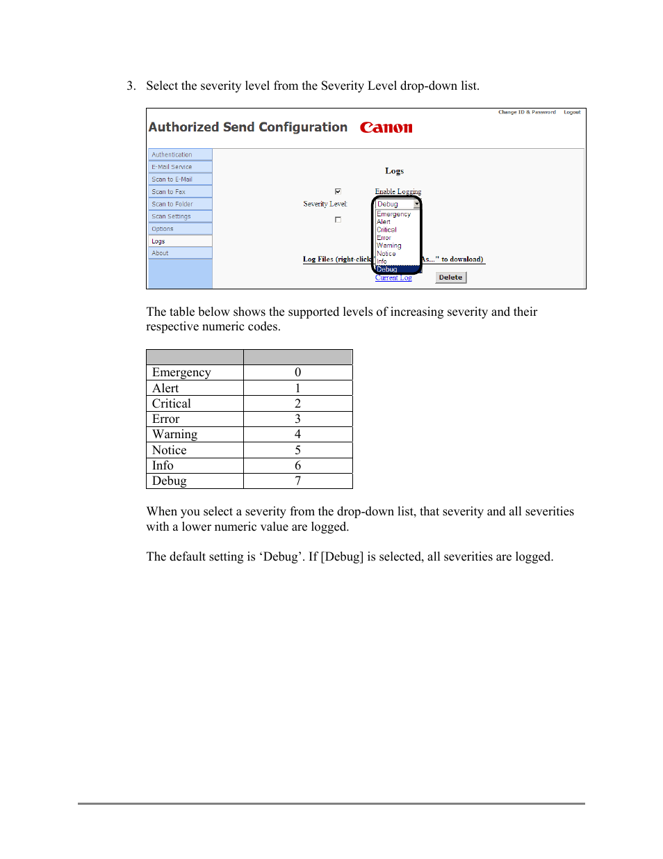 Canon Authorized Sen for ImageRUNNER Machines Version 4.1 User Manual | Page 118 / 176