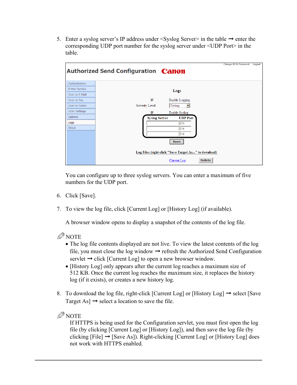 Canon Authorized Sen for ImageRUNNER Machines Version 4.1 User Manual | Page 120 / 176