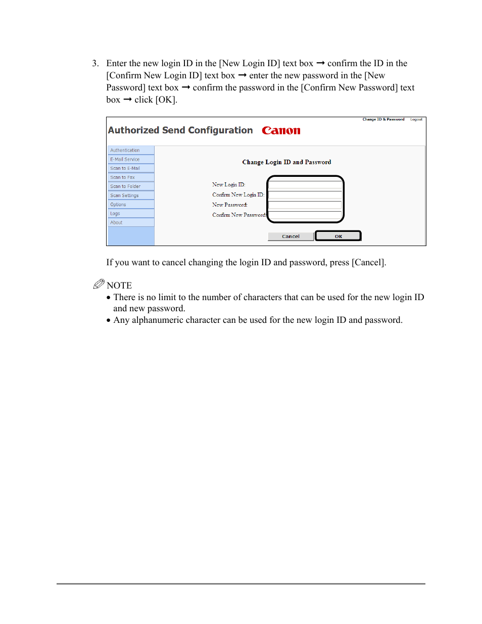 Canon Authorized Sen for ImageRUNNER Machines Version 4.1 User Manual | Page 123 / 176