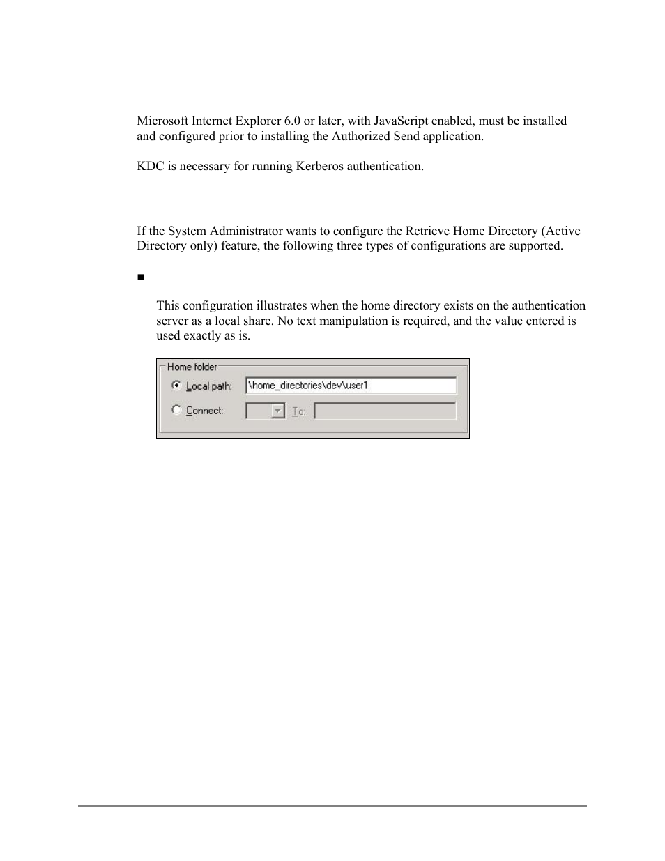 Software requirements, Home directory requirements, 3 software requirements | 4 home directory requirements | Canon Authorized Sen for ImageRUNNER Machines Version 4.1 User Manual | Page 17 / 176