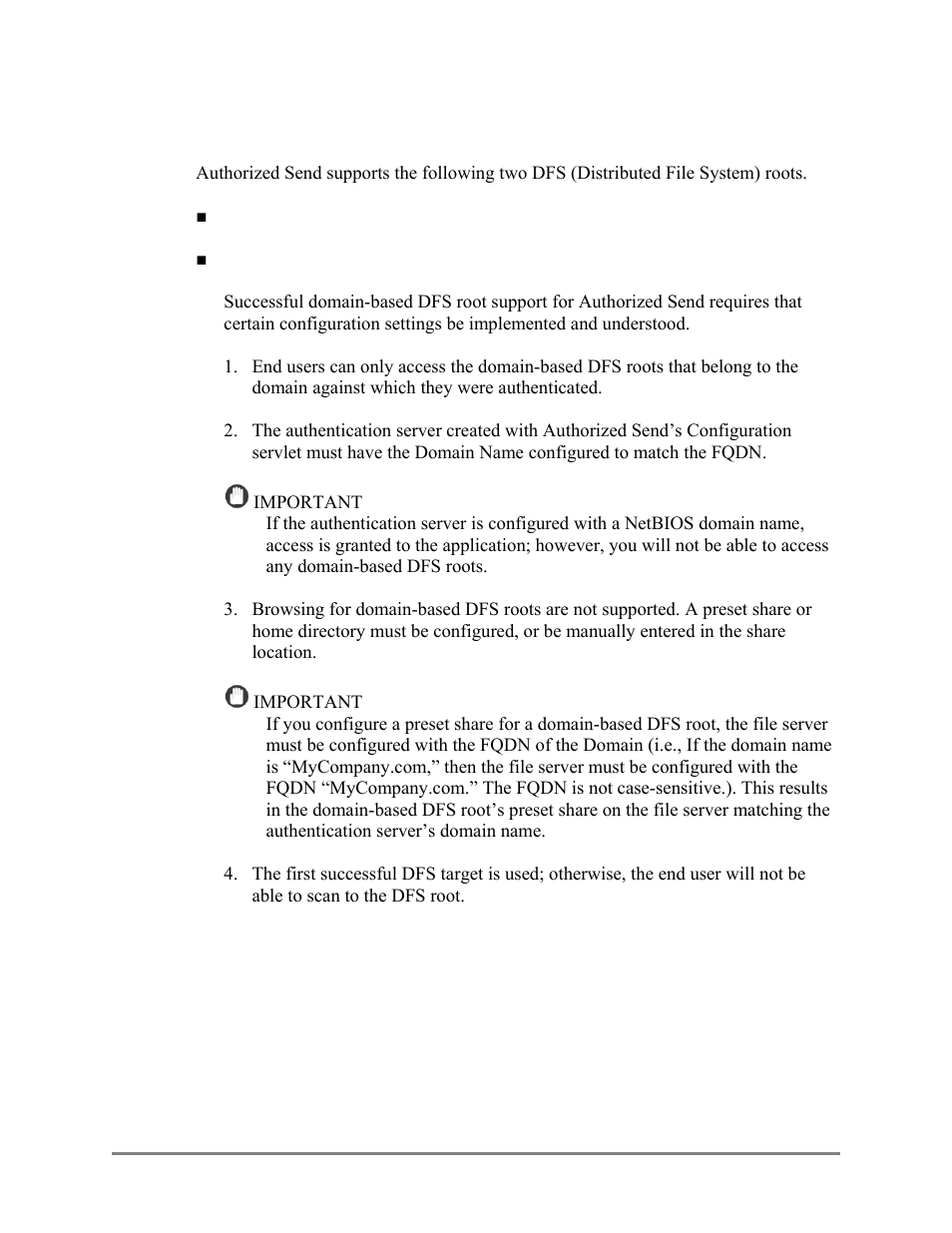 Distributed file system requirements, 5 distributed file system requirements | Canon Authorized Sen for ImageRUNNER Machines Version 4.1 User Manual | Page 19 / 176