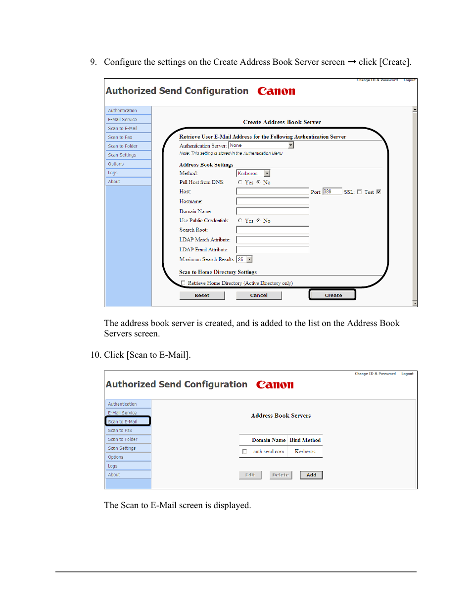 Canon Authorized Sen for ImageRUNNER Machines Version 4.1 User Manual | Page 39 / 176