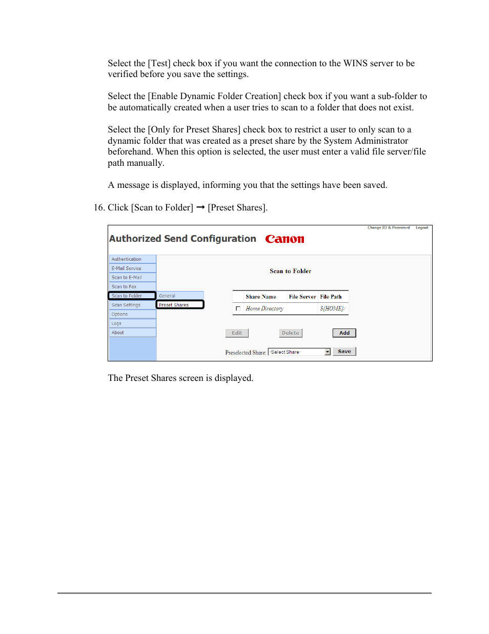 Canon Authorized Sen for ImageRUNNER Machines Version 4.1 User Manual | Page 43 / 176