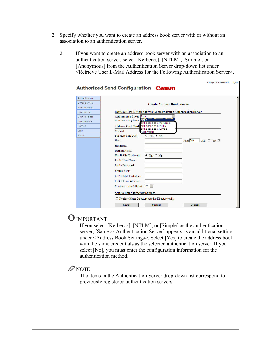 Canon Authorized Sen for ImageRUNNER Machines Version 4.1 User Manual | Page 68 / 176