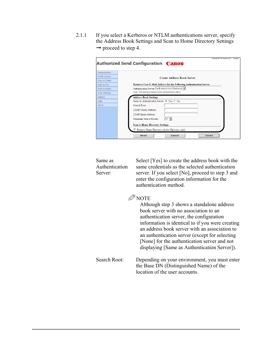 Canon Authorized Sen for ImageRUNNER Machines Version 4.1 User Manual | Page 69 / 176