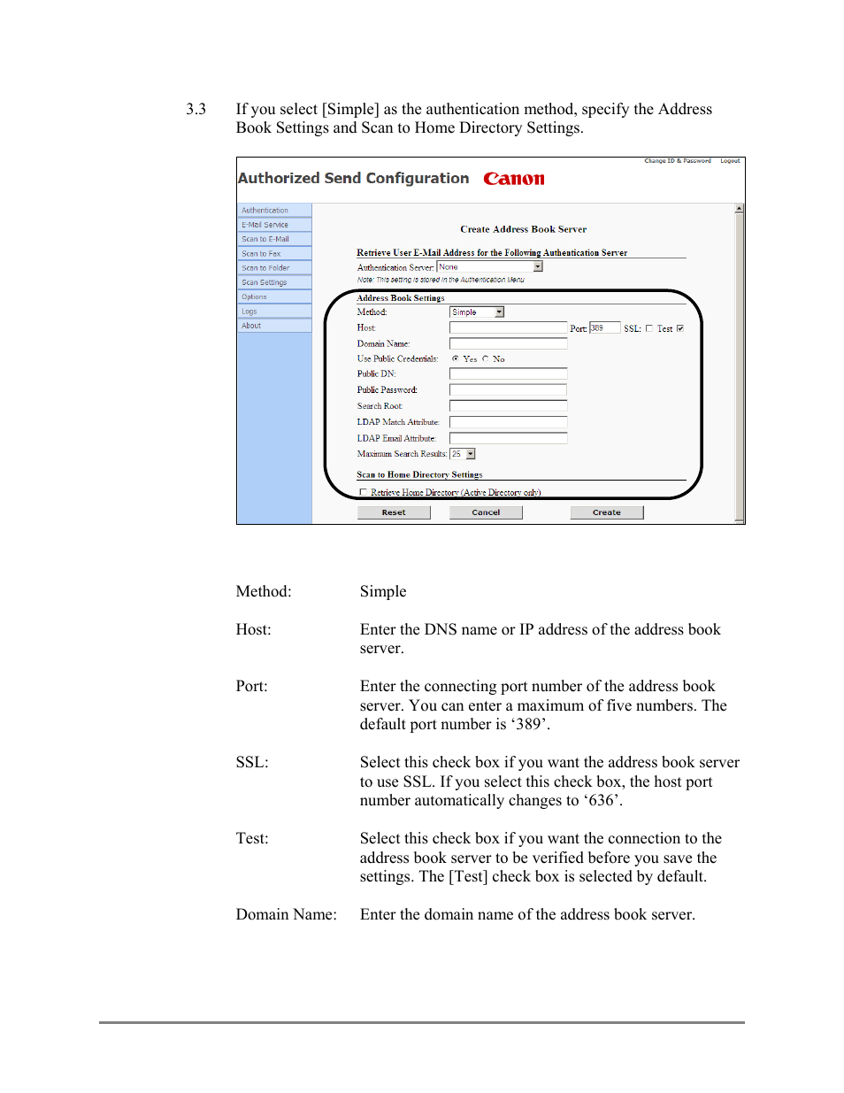 Canon Authorized Sen for ImageRUNNER Machines Version 4.1 User Manual | Page 84 / 176