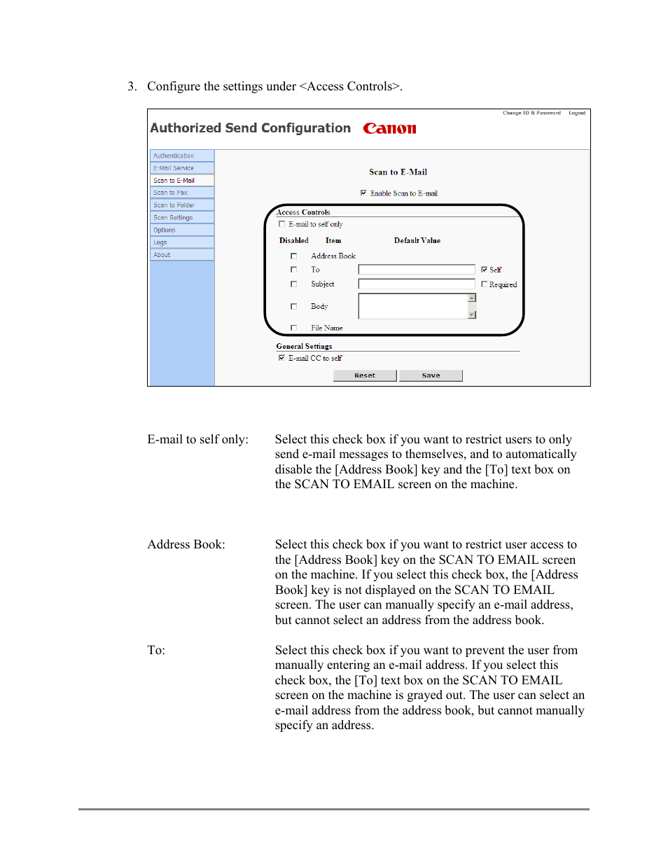 Canon Authorized Sen for ImageRUNNER Machines Version 4.1 User Manual | Page 94 / 176