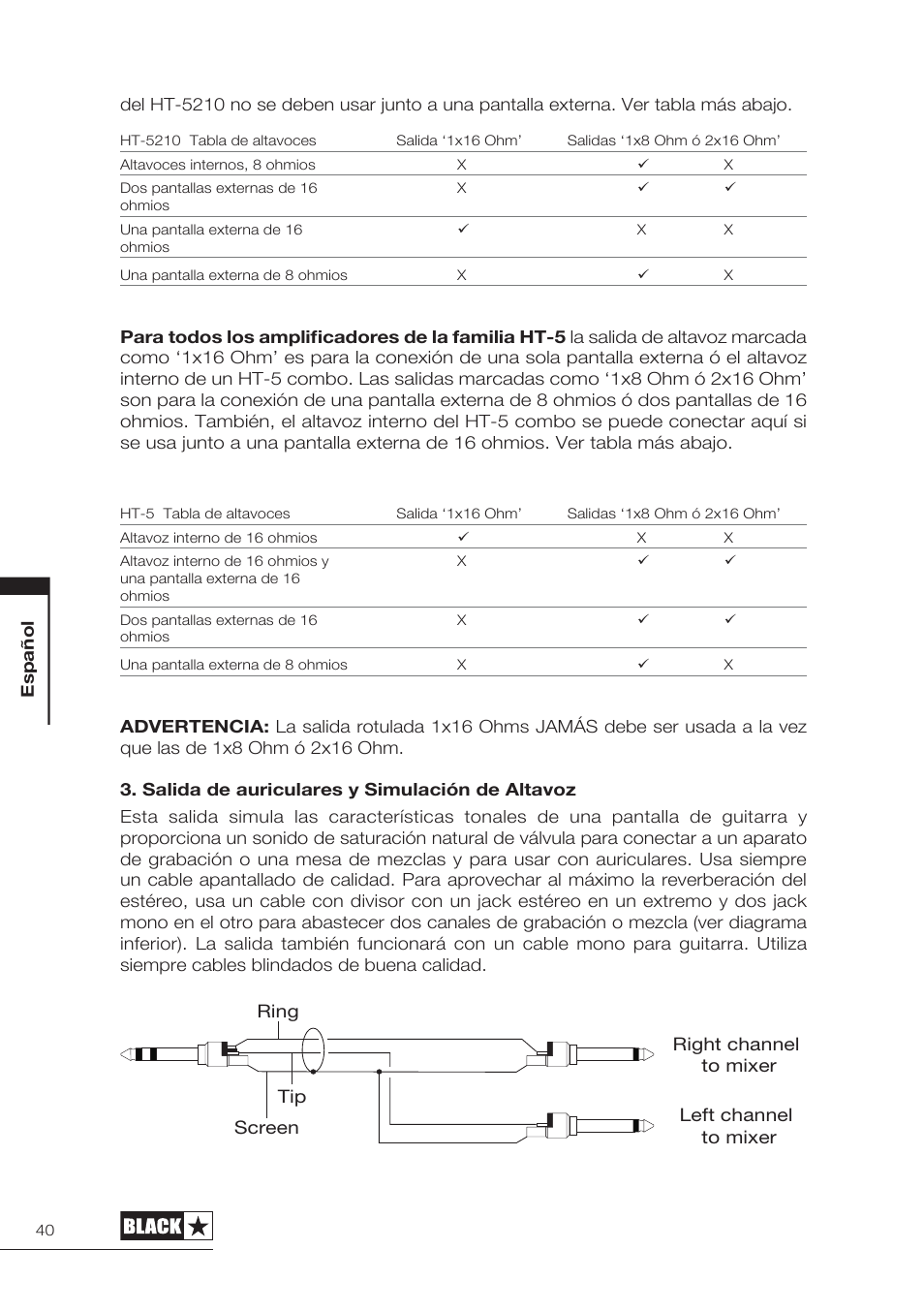 Blackstar HT-5210 User Manual | Page 41 / 60